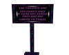 THRONES OFF LIMTS SIGN