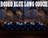 Rodeo Blue Long Couch