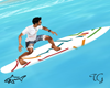 Animated Shark SurfBoard
