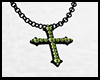 Peridot Cross Necklace