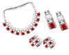 Red/White Jewelry Set
