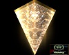 Gold animated wall lamp