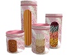 Pink Kitchen Storage