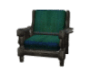 ~Y Green Gray Wood Chair