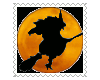 halloween witch stamp