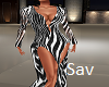 Zebra Gown