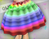 !Q! Rainbow Layer Skirt