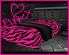 PunkX Pink Zebra Bed