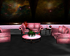 Pink and Gray group sofa