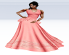 Salmon Lace Gown