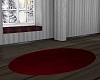 Oval red Rug