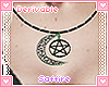 Moon Pentagram Necklace