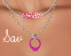 Pink Ring Necklace
