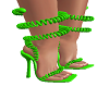 P* telephone heels green