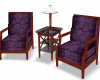 Wine Color Chat Chairs