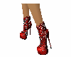 (goto) red ankle boots