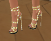 Black/Gold Heels