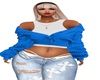 ASL Carla Blue Cardigan