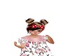 Red & White Hair Bow