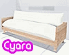 C ❤ Wood Couch & White