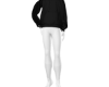black sweater