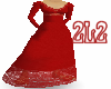 Red Long Hostess Dress