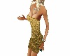 Sexy gold Tube Dress