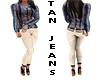 -SWD- Tan Jeans 