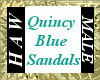 Quincy Blue Sandals - M