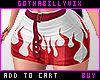 Red Fire Mini Skirt