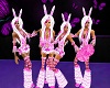 Pink Bunny Cheerleaders