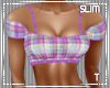 T l Summer Plaid SLIM