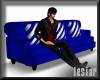 Blue n Stripe Sofa