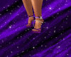 Purple Silk Heels
