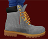 Gray Knit Work Boots (M)