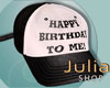 J | Happy Birthday Hat