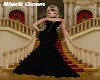 *S* Black Corset Gown