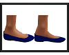 {G} Blue Flat Sandals