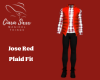 Jose Red Plaid Fit