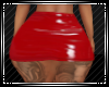 Red Latex Skirt w/Tat RL