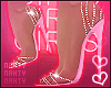Chain Heart Pink Heels