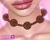 e Choker Fur Brown