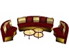 !CLJ! Red And Gold Couch