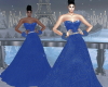 Velvet Holiday Dress Blu
