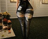 Grunge Jeans Ripped Blk