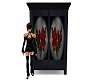 Armoire of red roses