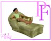 Green Leather Lounger