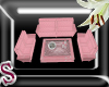 *S* pink sofa set