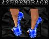 Blue Studded Stillettos