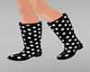 KIDS Black Rainboots